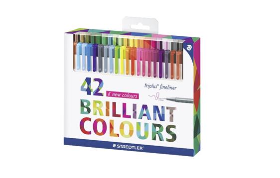 140899 Staedtler 334C42 Fineliner triplus 42 ass farger 